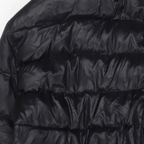 Joseph Womens Black Puffer Jacket Coat Size 10 Zip