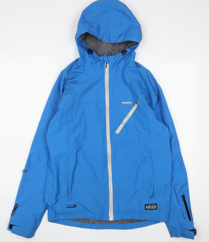 Madison Mens Blue Jacket Size S Zip
