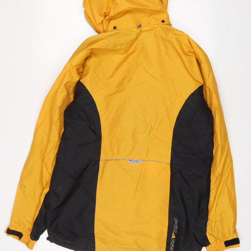 Polaris Mens Yellow Jacket Coat Size S Zip