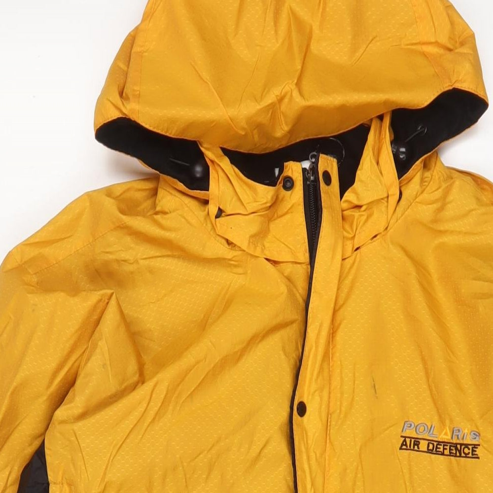 Polaris Mens Yellow Jacket Coat Size S Zip