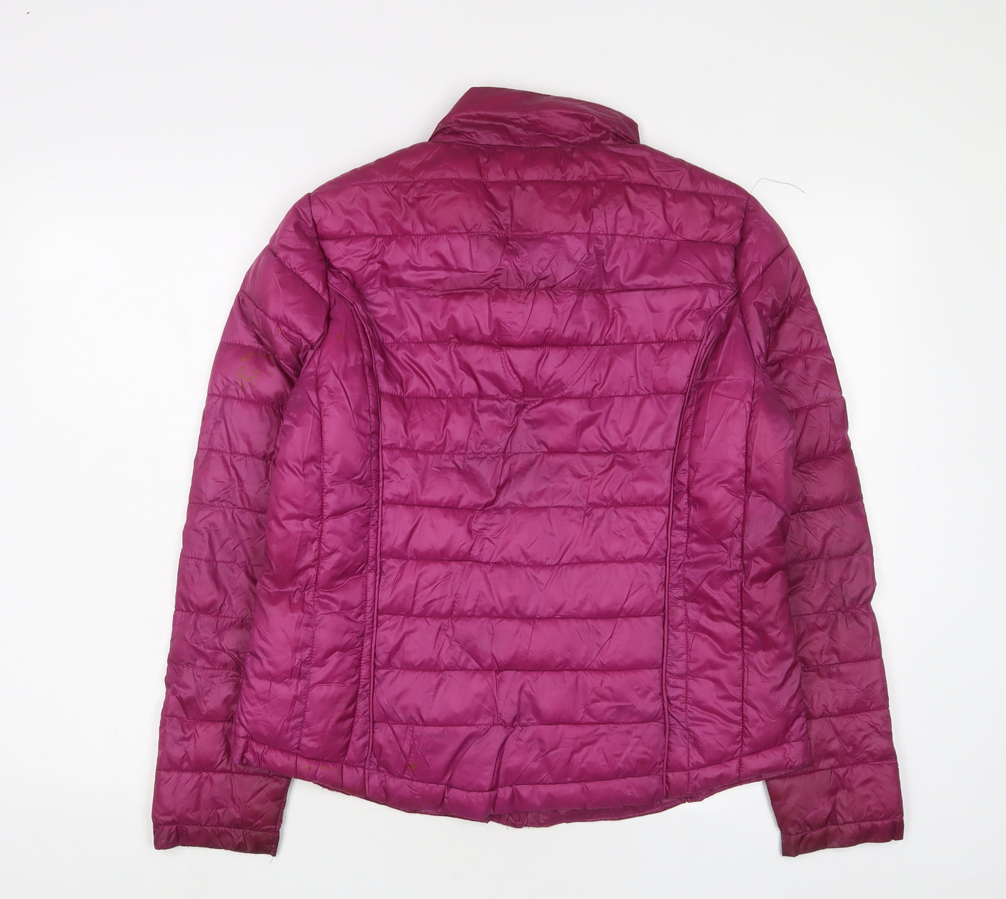 Lottie Womens Purple Puffer Jacket Jacket Size M Zip