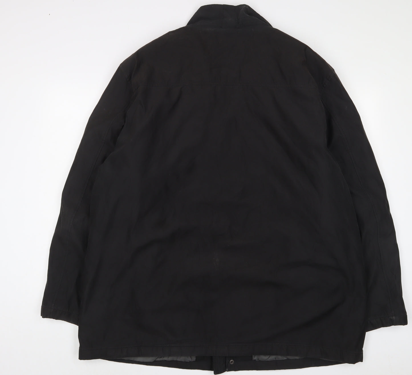 Henley & Knight Mens Black Jacket Coat Size 2XL Zip