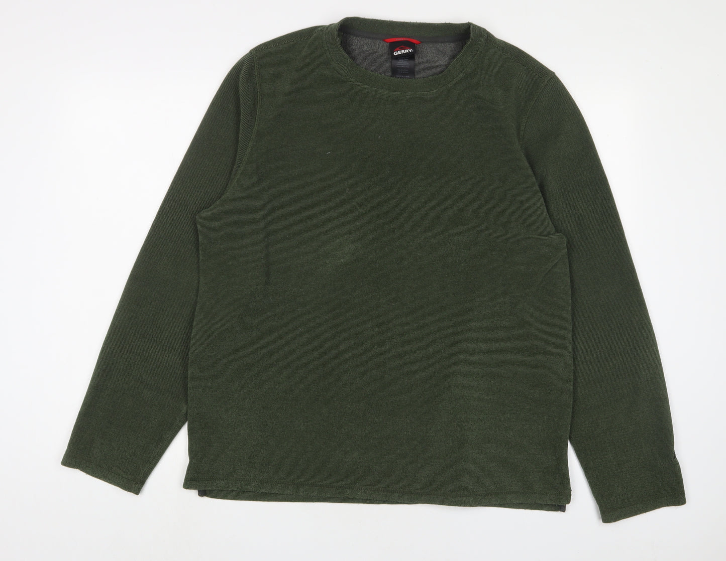 Gerry Mens Green Polyester Pullover Sweatshirt Size L