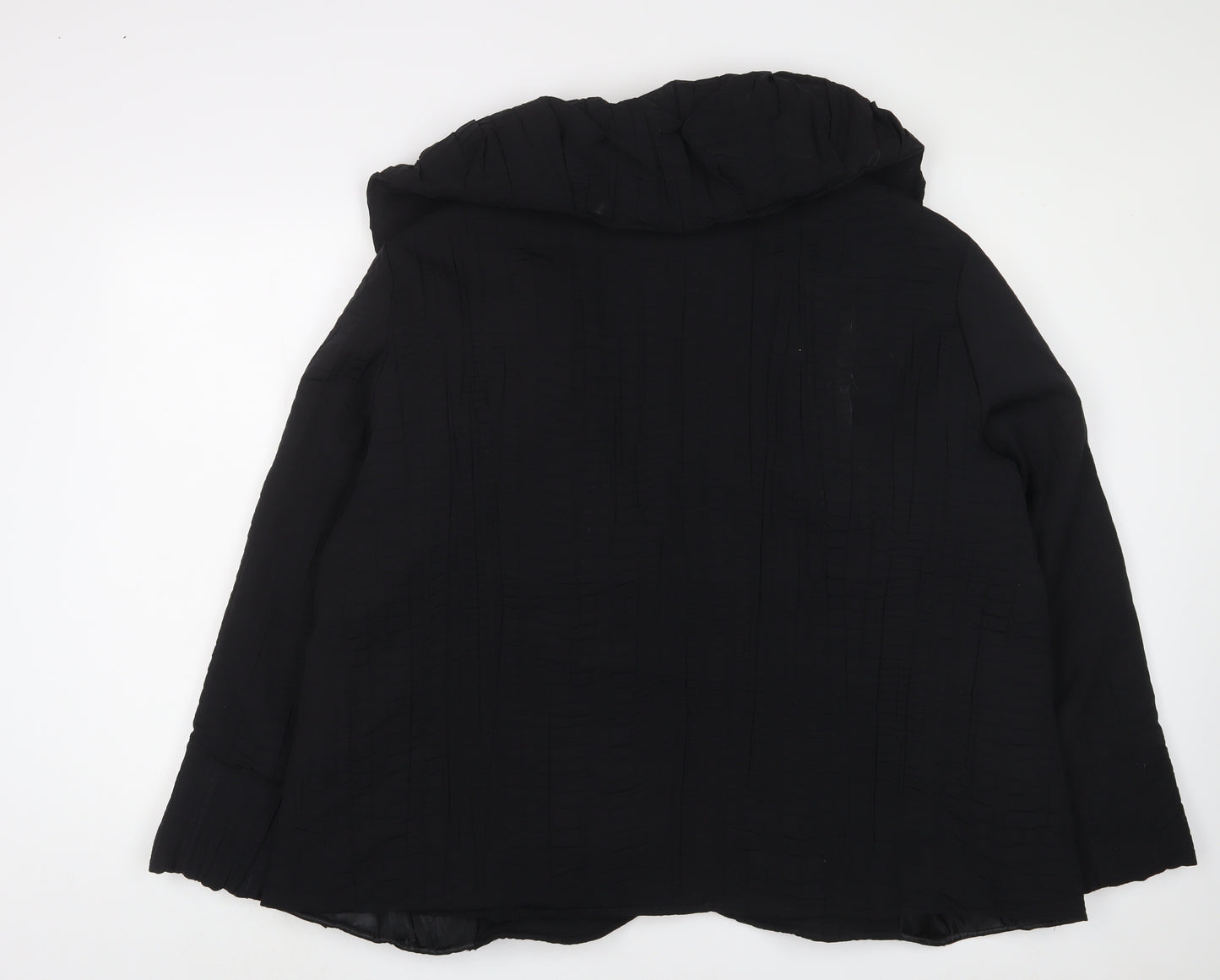Jean Marc Phillips Womens Black Jacket Coat Size 8 Button