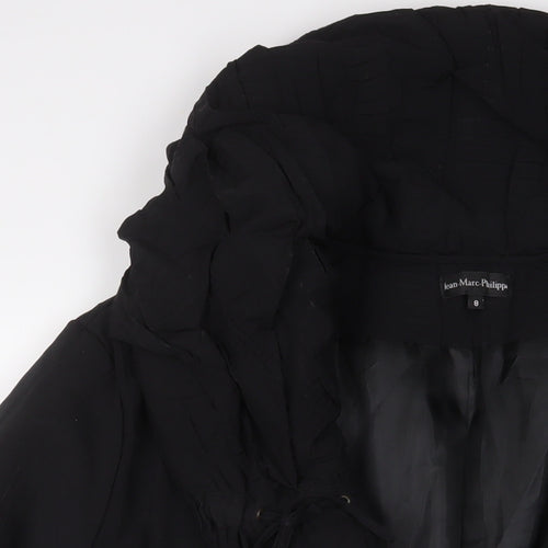 Jean Marc Phillips Womens Black Jacket Coat Size 8 Button