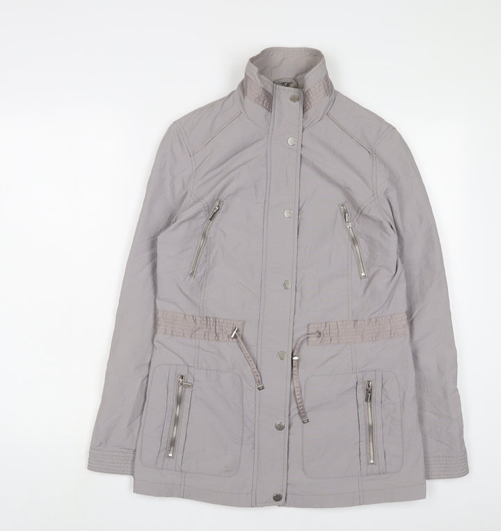 RJR.John Rocha Womens Grey Jacket Size 10 Zip