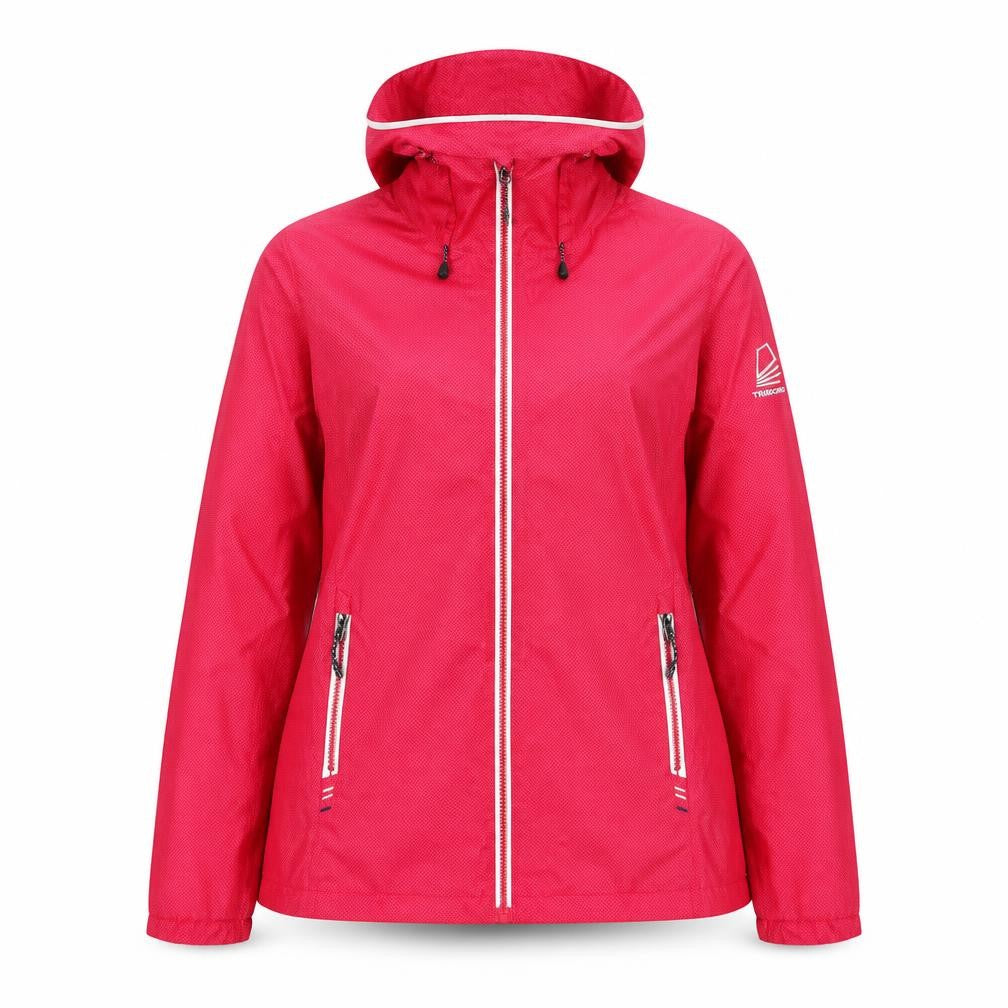Front view of Tribord women’s pink jacket, size XS, zip