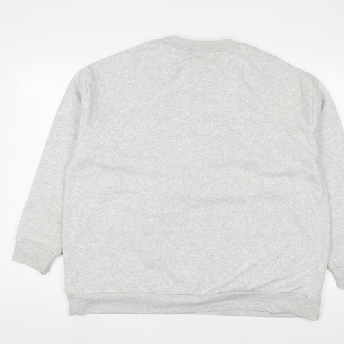Mickey Mouse Womens Grey Cotton Pullover Sweatshirt Size 20 Pullover - Christmas