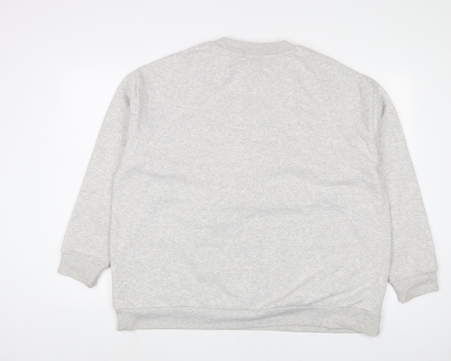 Mickey Mouse Womens Grey Cotton Pullover Sweatshirt Size 20 Pullover - Christmas
