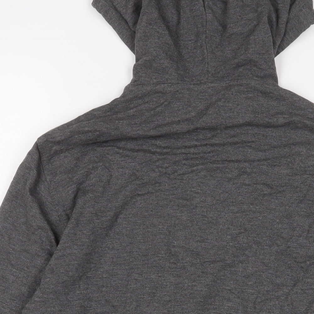 Reiss Mens Grey Cotton Full Zip Hoodie Size M