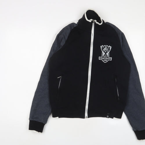 2015 World Championship Mens Black Cotton Full Zip Sweatshirt Size S