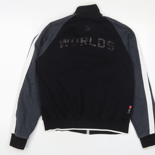 2015 World Championship Mens Black Cotton Full Zip Sweatshirt Size S