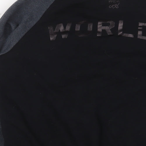 2015 World Championship Mens Black Cotton Full Zip Sweatshirt Size S