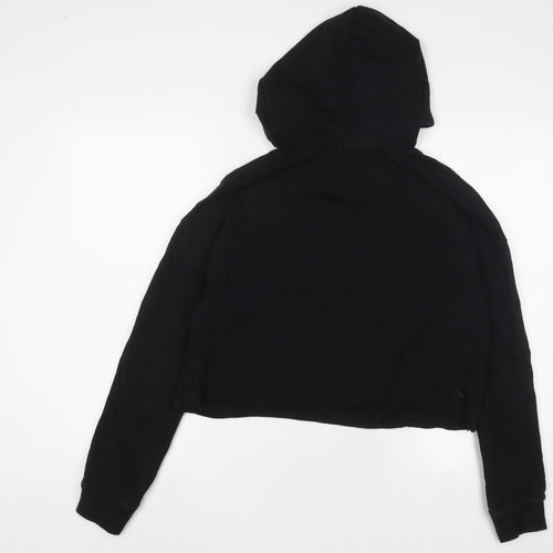 USCAPE APPAREL Womens Black Cotton Pullover Hoodie Size M Pullover - New York University