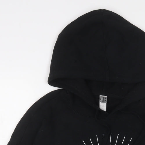 USCAPE APPAREL Womens Black Cotton Pullover Hoodie Size M Pullover - New York University