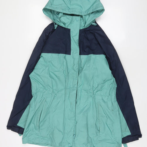 Being Casual Womens Blue Jacket Coat Size 14 Zip