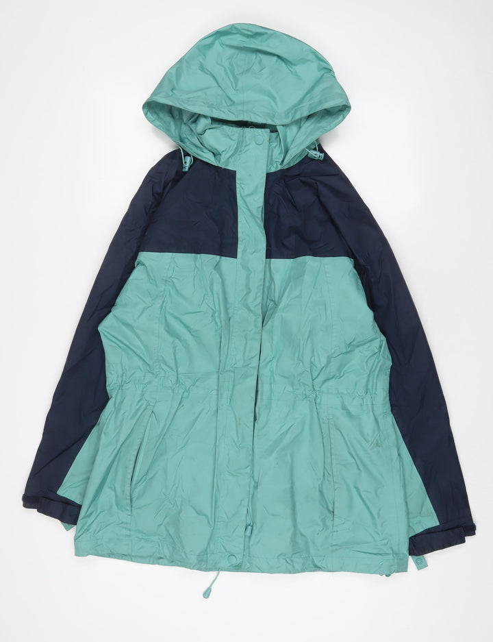 Being Casual Womens Blue Jacket Coat Size 14 Zip