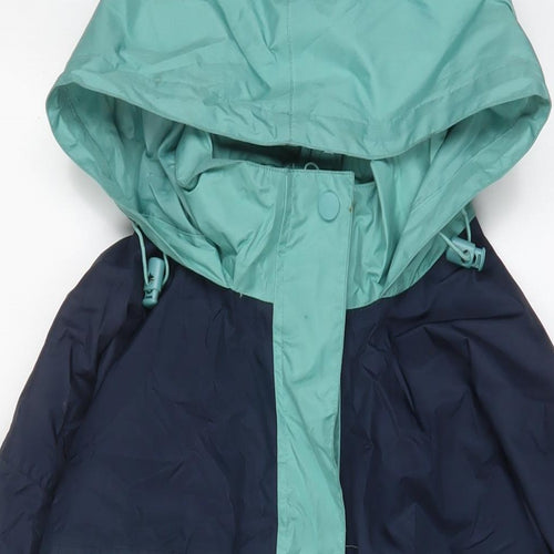 Being Casual Womens Blue Jacket Coat Size 14 Zip