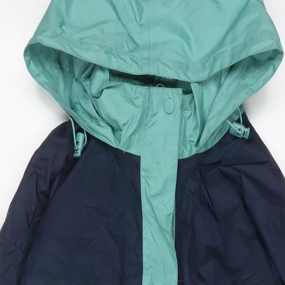 Being Casual Womens Blue Jacket Coat Size 14 Zip