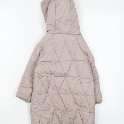 Gap Girls Pink Quilted Coat Size 3 Years Zip