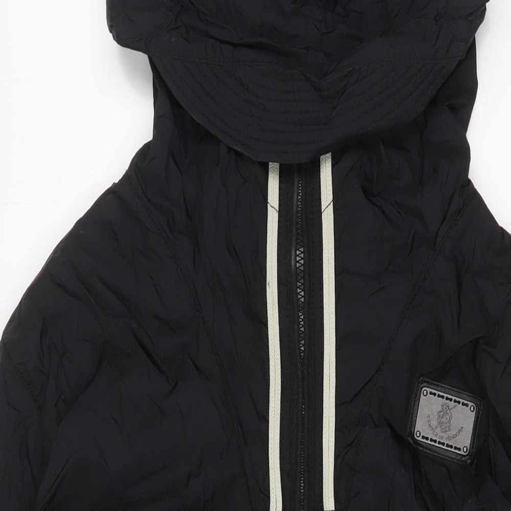 Temple of vendora Mens Black Jacket Size XL Zip