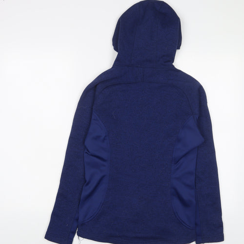 North Ridge Womens Blue Jacket Size 8 Zip - Logo, Embroidered