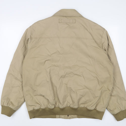Maine Mens Beige Jacket Size L Zip
