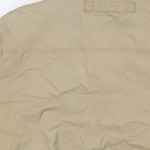 Maine Mens Beige Jacket Size L Zip