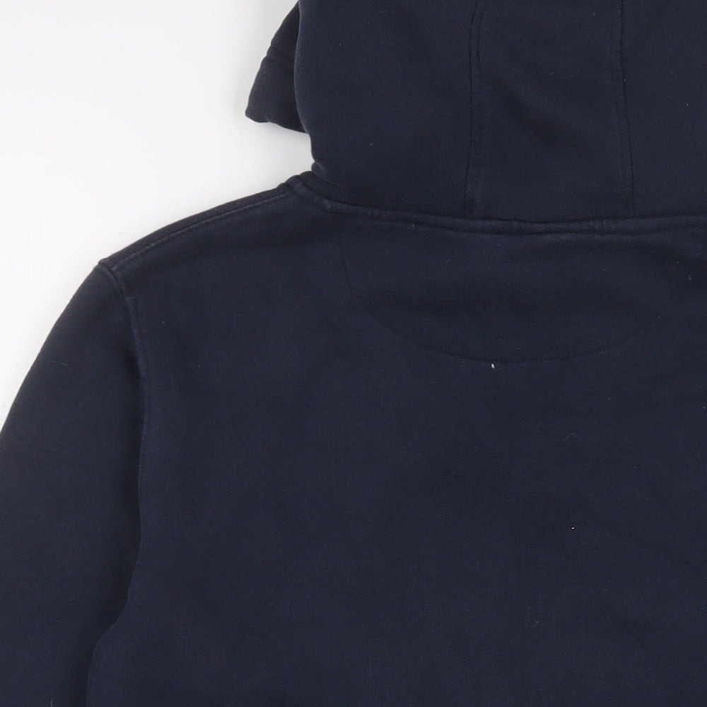 Stranger Things Mens Blue Cotton Pullover Hoodie Size S