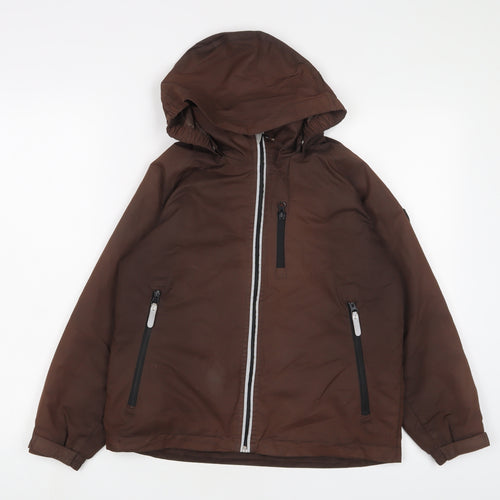 Horseware Boys Brown Basic Coat Coat Size 9-10 Years Zip