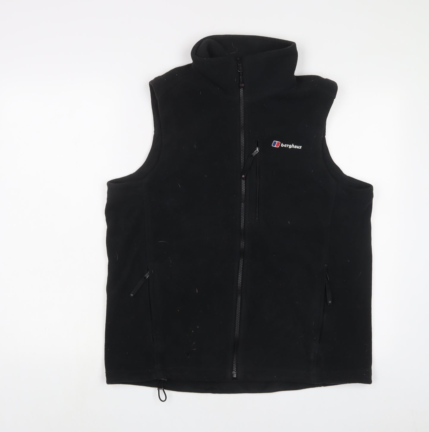 Berghaus Mens Black Gilet Jacket Size M Zip - Logo, Embroidered