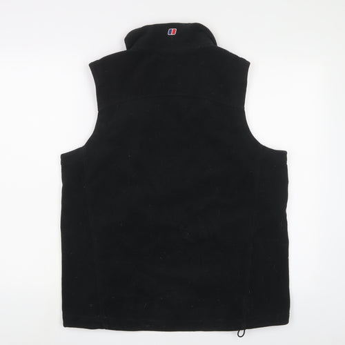 Berghaus Mens Black Gilet Jacket Size M Zip - Logo, Embroidered