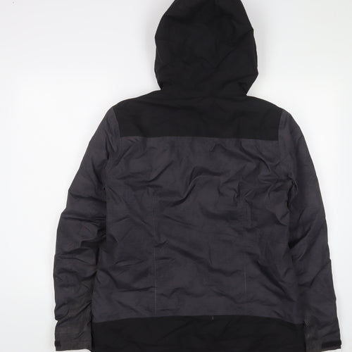 DECATHLON Mens Grey Quilted Coat Size M Zip