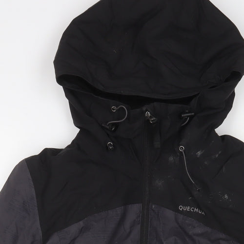 DECATHLON Mens Grey Quilted Coat Size M Zip