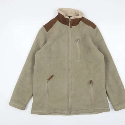 Cotton Traders Mens Green Jacket Size S Zip