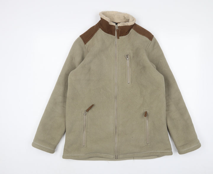 Cotton Traders Mens Green Jacket Size S Zip
