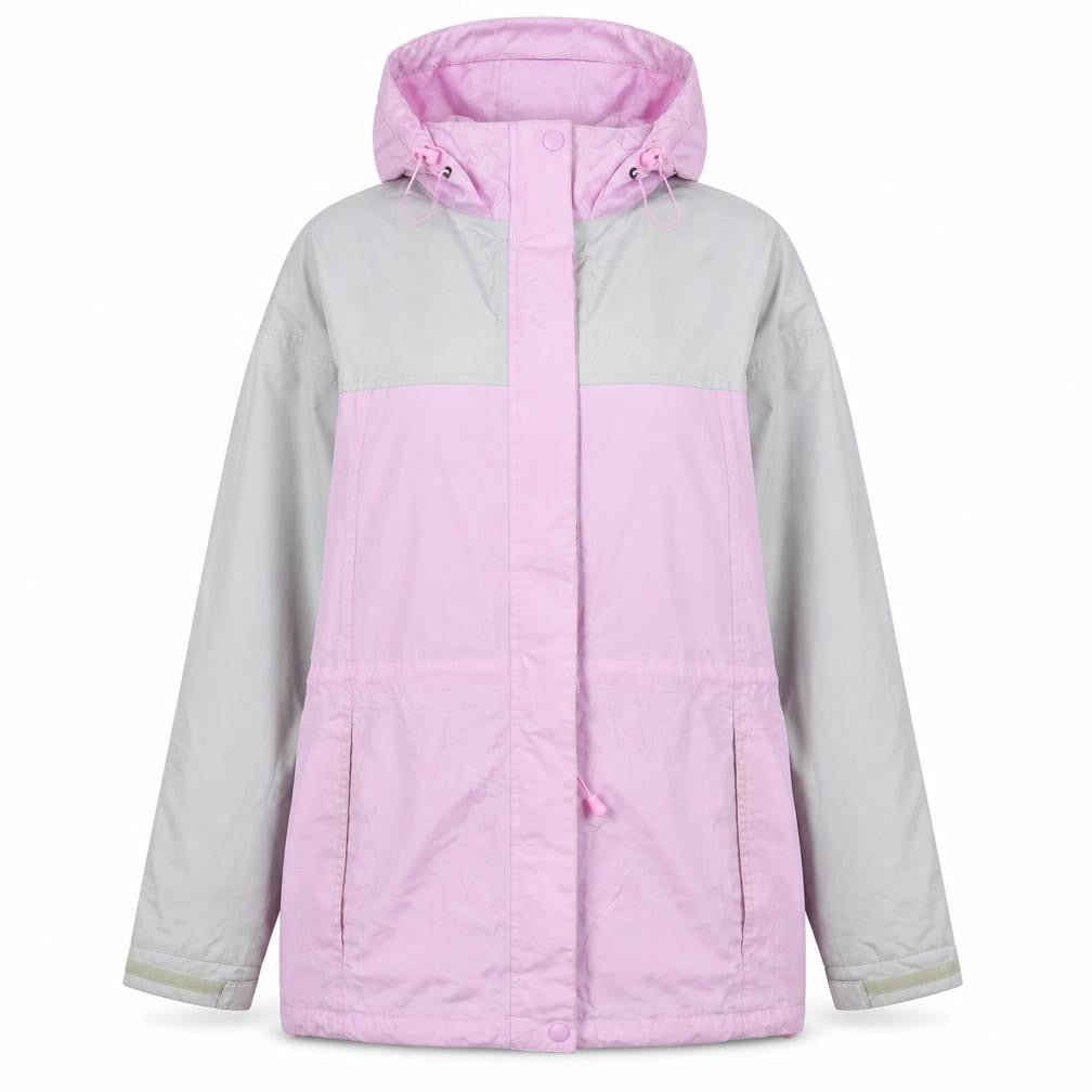 Front view of Snowdonia women’s pink jacket coat, size UK 10, zip