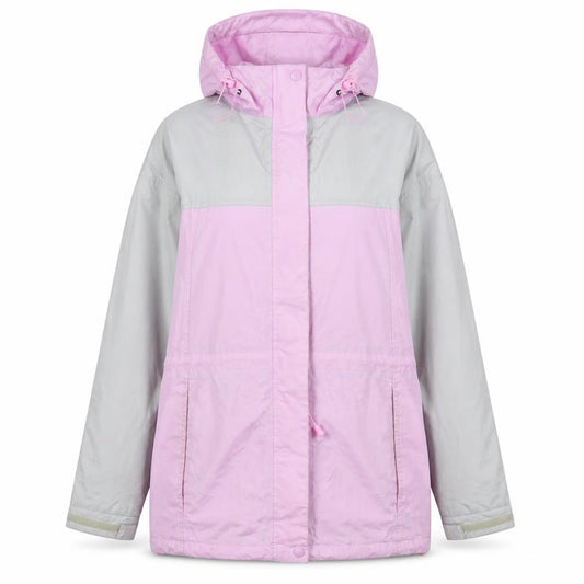 Front view of Snowdonia women’s pink jacket coat, size UK 10, zip