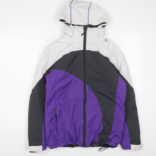 Crane Mens Purple Jacket Coat Size M Zip