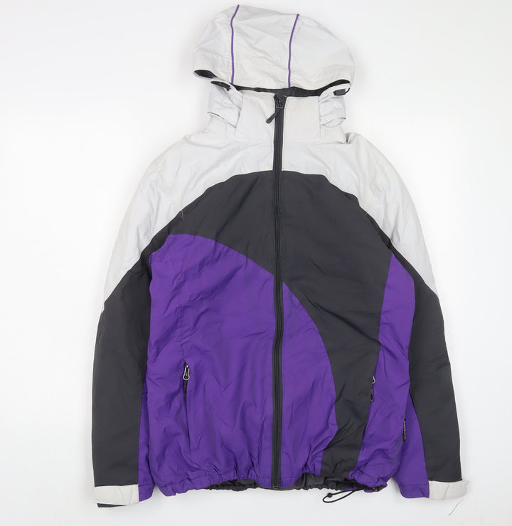 Crane Mens Purple Jacket Coat Size M Zip
