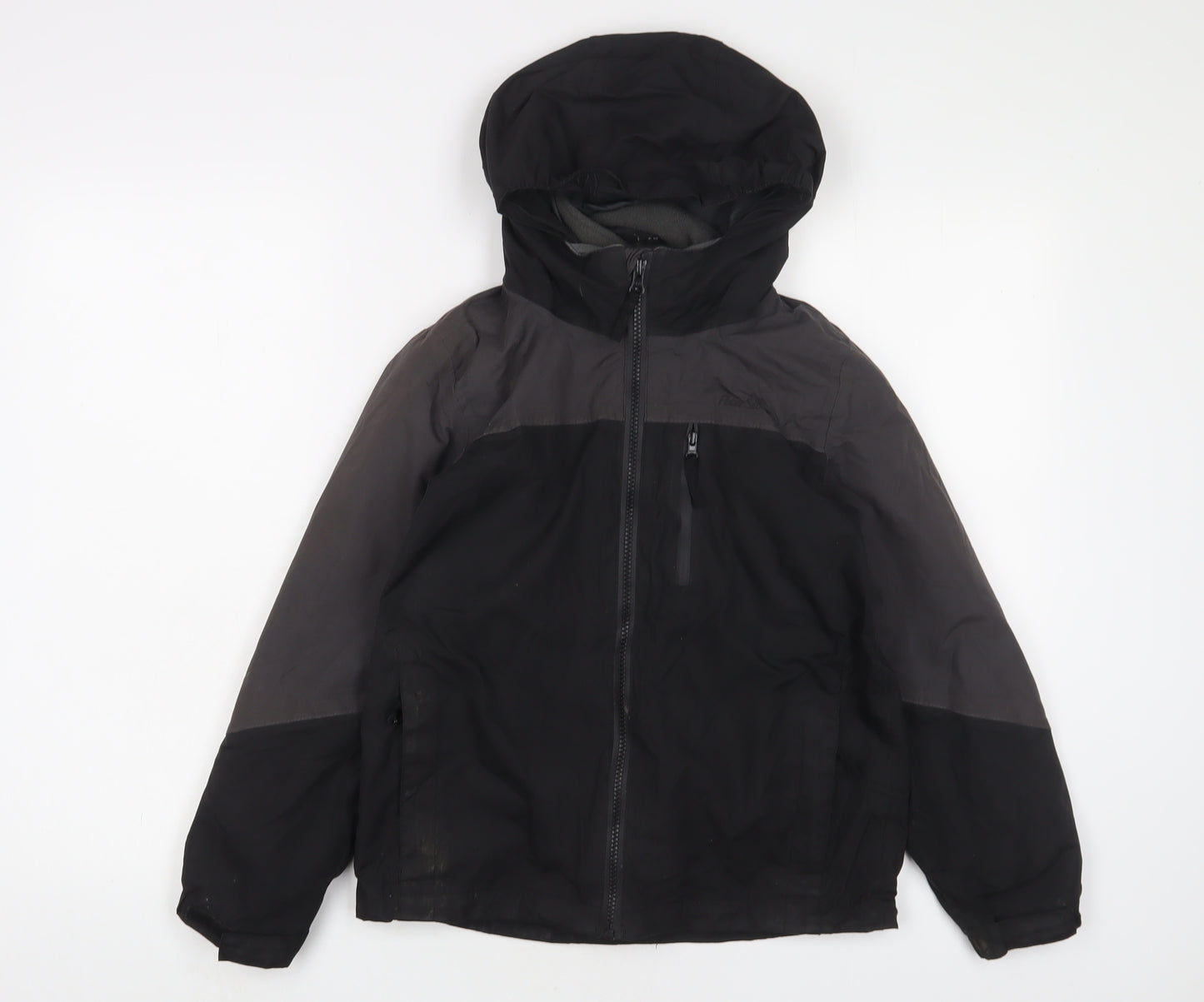 Peter Storm Boys Grey Basic Coat Coat Size 9-10 Years Zip