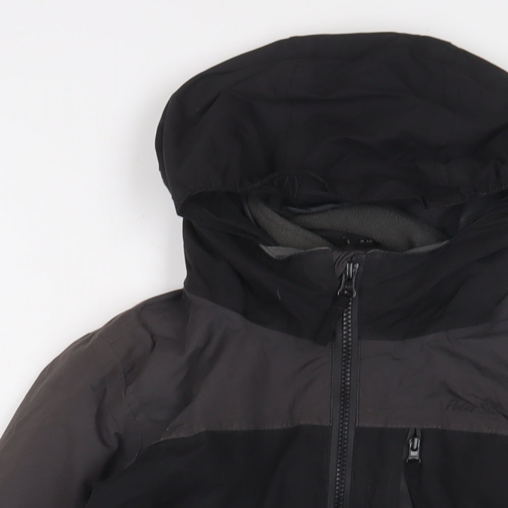 Peter Storm Boys Grey Basic Coat Coat Size 9-10 Years Zip