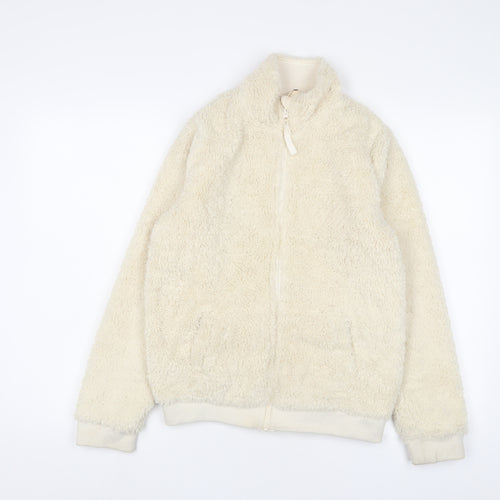 Mountain Warehouse Girls Beige Jacket Size 14 Years Zip
