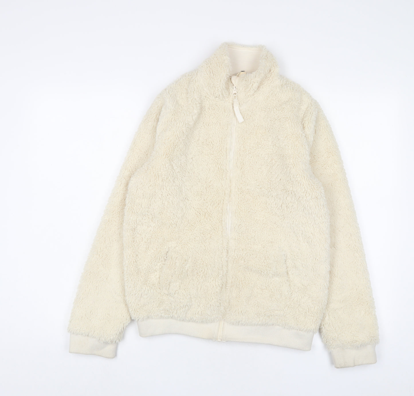 Mountain Warehouse Girls Beige Jacket Size 14 Years Zip