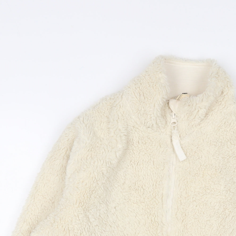 Mountain Warehouse Girls Beige Jacket Size 14 Years Zip