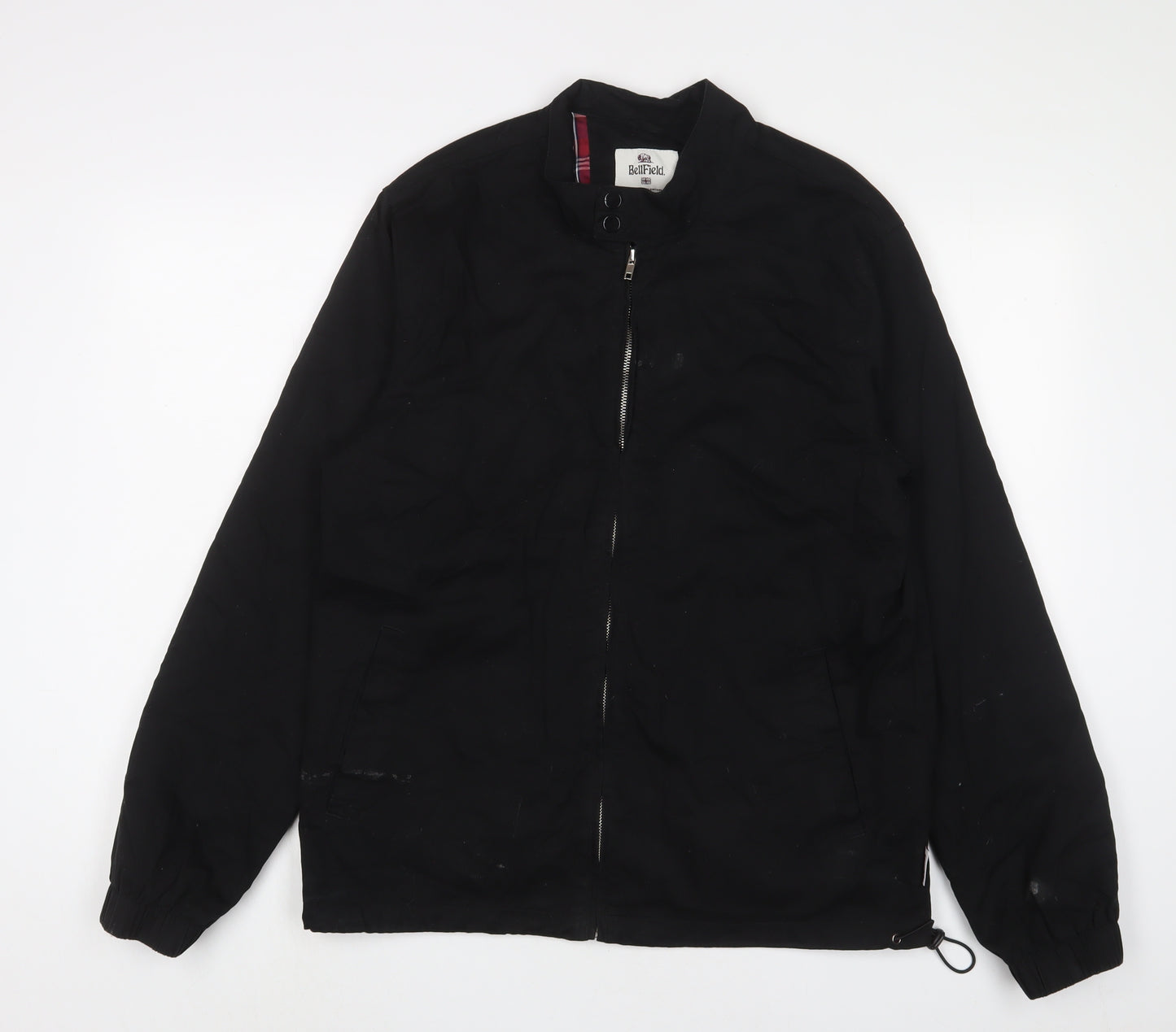 Bellfield Mens Black Jacket Size L Zip