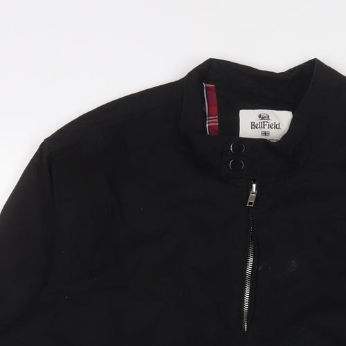 Bellfield Mens Black Jacket Size L Zip