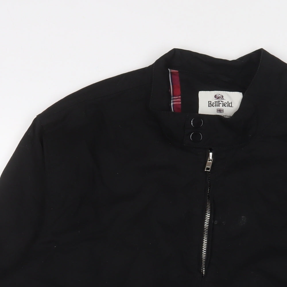 Bellfield Mens Black Jacket Size L Zip