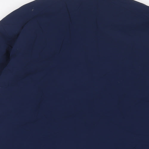 Nike Womens Blue Jacket Size 10 Zip - Logo, Embroidered