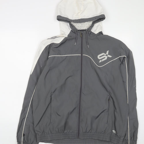 Umbro Mens Grey Jacket Size L Zip